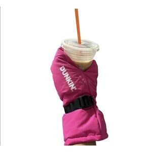 Official Dunkin' Donuts 2026 Pink Iced Coffee Mitten Glove New Limited Edition